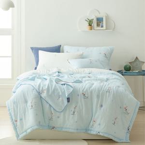 코지네스트X디즈니 올라프 모달 차렵이불 겨울왕국 눈사람 캐릭터 먼지없는 고밀도 모달 침구