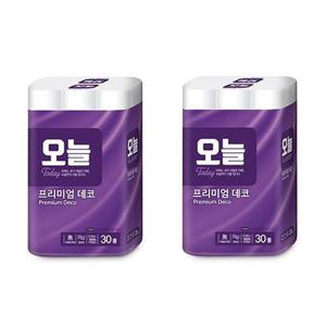 [오늘] 천연펄프 3겹화장지 30M 30롤 1+1팩