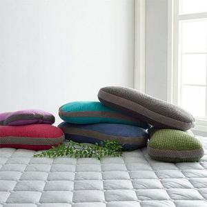 [NEW 색상추가] 목 편한 순면 피그먼트 바이오칩 땅콩 베개 (높이조절가능)