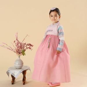 루리색동 여아 유아 돌 아동용 고급 한복 세트