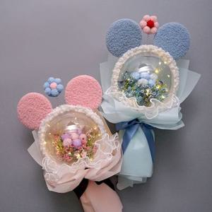 츄파츕스 사탕꽃다발 학예회 발표회 연주회 축하 재롱잔치 졸업식 머리띠 캔디볼 조명꽃다발