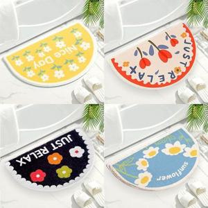 반달 뽀글이 발매트 욕실 주방 현관 화장실 러그 반원 매트