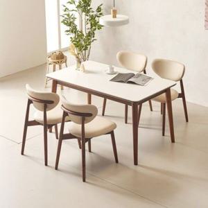 [데코라인] 기간한정 특가 라만차 4인 세라믹 식탁 세트(의자 4EA) / (수도권 무료배송)