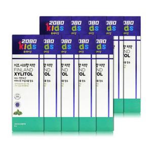 2080 키즈자일리톨치약 80g 10개 사과향 8세이상