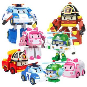 로보카폴리 변신로봇 디럭스 5인치 폴리 엠버 로이 헬리 모음전 4종택1