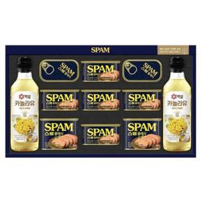 CJ제일제당 스팸 복합S호 선물세트 1세트 스팸 카놀라유 식용유 복합 설 추석 명절 선물 가방포함