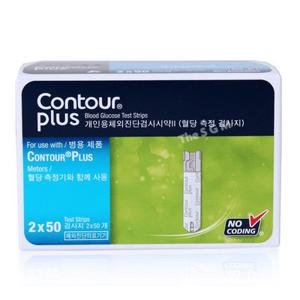컨투어 플러스 원 혈당시험지 100매 (2027년 01월) 측정지 검사지 스트립