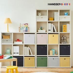 한샘 샘 폴리 수납바스켓 2개세트 중/대/와이드 샘책장호환 수납박스 정리