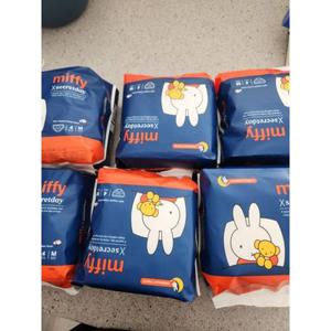 시크릿데이 100% 유기농 순면커버 미피 입는 오버나이트 4P 4팩+2팩 (6팩)