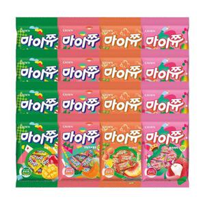 [APP전용] 크라운 마이쮸 100g 4종 12봉 (핑크리치3+애플망고3+써니피치3+멜론3)