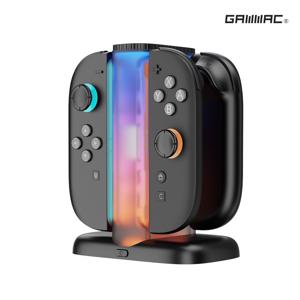 겜맥 닌텐도 스위치2 NS2 조이콘 컬러풀 충전독4in1 블랙