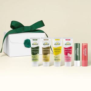 [APP전용]*기프트박스*[카밀][롯데온 전용 구성] 비건 립밤/컬러밤 1개 + 미니 핸드크림 4개(클인프스) SET