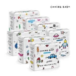 쿠잉 베러UP 풀커버 팬티 밴드 기저귀 8팩 (4+4팩 골라담기)