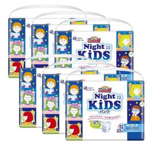 (공식) 군기저귀 나이트 키즈 팬티 (22매)X6팩