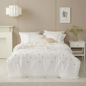 박홍근 꽃자수 고밀도면 모달 차렵이불 베개세트 Q(퀸)