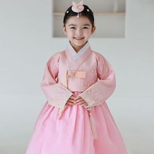 하랑한복 소유랑 유아 키즈 전통 돌복 아동 고급 여아 한복 세트