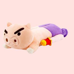 짱구 봉제 필통 (부리부리대마왕)/인형 다용도 펜슬 파우치