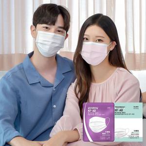 베이직핏 덴탈마스크 KF-AD 200매 국산 일회용 대형 컬러