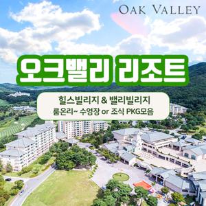 [슈퍼트립] 오크밸리 얼리버드 파격특가 룸온리 vs 수영장 vs 조식 PKG 총집합