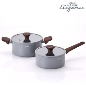 [쉬젤] 올뉴엘레강스 IH 냄비2종세트_편수18, 양수20