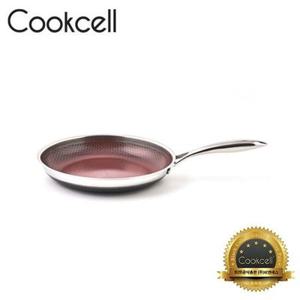 [Cookcell] 쿡셀 통3중 더블 세라믹 코팅 루비에디션 IH 프라이팬 24cm / 품번 : 03008