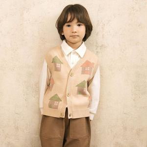 [치크] 남아 하우스 패턴 조끼 CKVK23W1B_7358