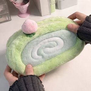 말차 멜론 필통 캐릭터 파우치 대용량필통 펜파우치 인형 봉제 동물