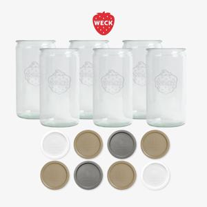 실린더 974(1590ml) 6개 + PE뚜껑 8개 세트