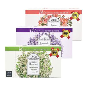 르샤트라 건조기 드라이시트 섬유유연제 40매x3개 (라벤더+뮤게+피오니)