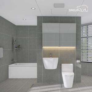 대림 포세린 에디션 애쉬 LED 와이드 슬라이딩장 거실욕실 리모델링