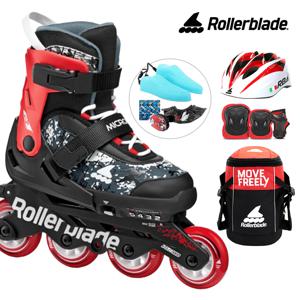아동 인라인 스케이트 마이크로블레이드 SL 레드+가방+보호대+헬멧 어린이인라인 신발건조기