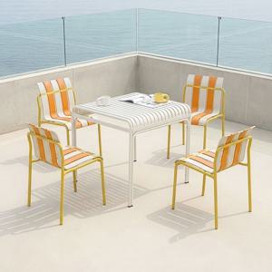 넬보스코 마린 2인용 야외용 카페 정원 테라스 철재 야외테이블세트