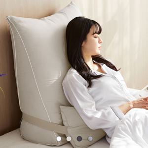 국내생산 달잠쿠션 높이75cm 롱대형 삼각 등받이 쿠션+보조쿠션 2Siz 4Color