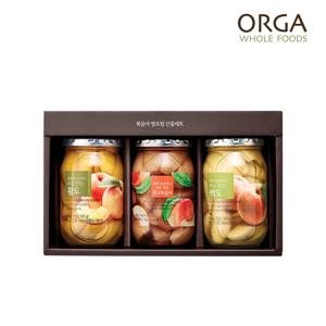 올가 ORGA 3색 복숭아병조림 선물세트 (450g*3개)