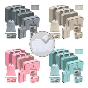 캐리어 여행용 파우치 9종 정리팩 이너백 세면도구 트래블 신발파우치 화장품