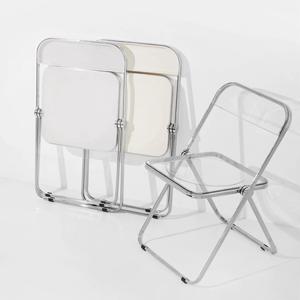[리퍼]투명 접이식 의자 미드센츄리 간이 아크릴의자 인테리어 카페의자 3colors