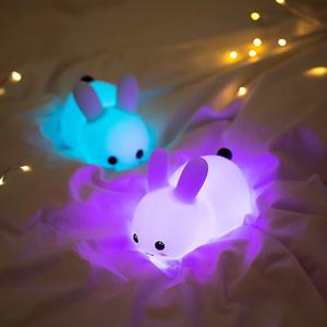 감성 인테리어  실리콘 '부끄토끼' LED 무드등 조명 수유등 수면등아이방 선물