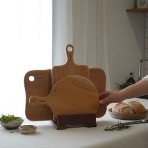 하드우드 마호가니 통원목 플레이트 수제 나무도마 4종세트 A