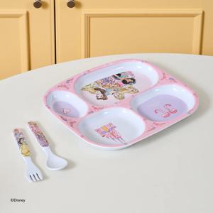 디즈니 프린세스 나눔식판 + 스푼포크세트