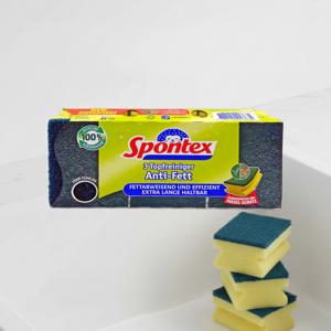 기름때 묵은때 제거용 특수섬유 양면 수세미 3개입