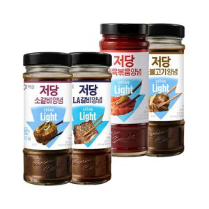 백설 저당 양념소스 4종(소갈비+소불고기+제육볶음+LA갈비)