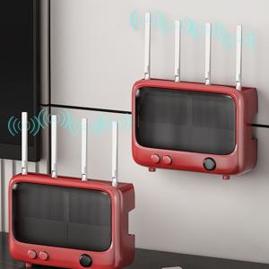 [해외] 빈티지 앤틱 셋톱박스 정리함 와이파이 공유기 수납함 전선 정리함 3colors