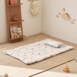 마미허그 소프트워싱 사파리페스타 사계절 양면 낮잠패드 세트 85x130, 25x45