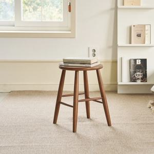 L 우든 원목스툴 브라운