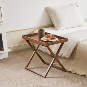 L 우든 사이드 협탁 브라운