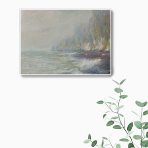 3M02클로드 모네- 디에프 근처의 안개 효과 /캔버스천 아크릴 메탈프레임액자 인상주의풍경