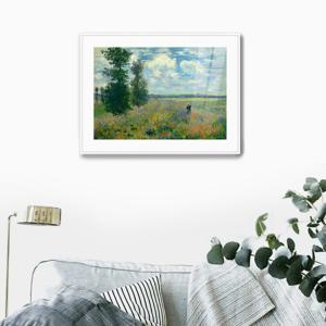 3M04클로드 모네-아르장퇴유 근처의 양귀비 밭 /캔버스천 아크릴 메탈프레임액자 인상주의