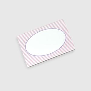 떡메모지 spring pink stripe memopad