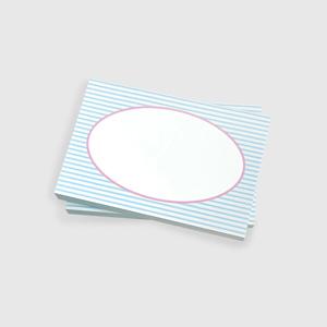 떡메모지 spring blue stripe memopad
