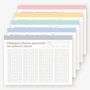 파스텔 오지선다 떡메모지 다꾸 다이어리 꾸미기 디자인 심플한 감성 떡제본